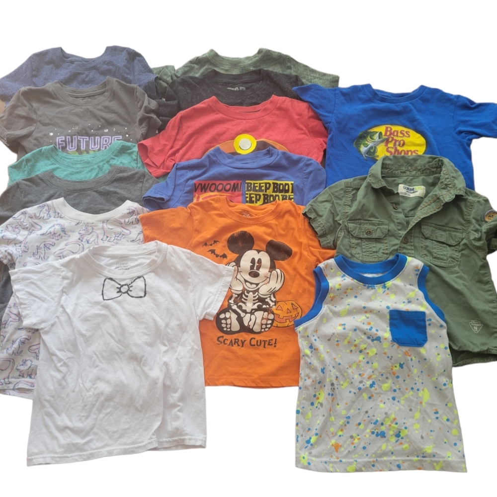 3T Bundle, Toddler Boys Shirts Lot of 14 items